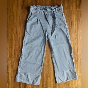 Banana republic wide leg striped pants.